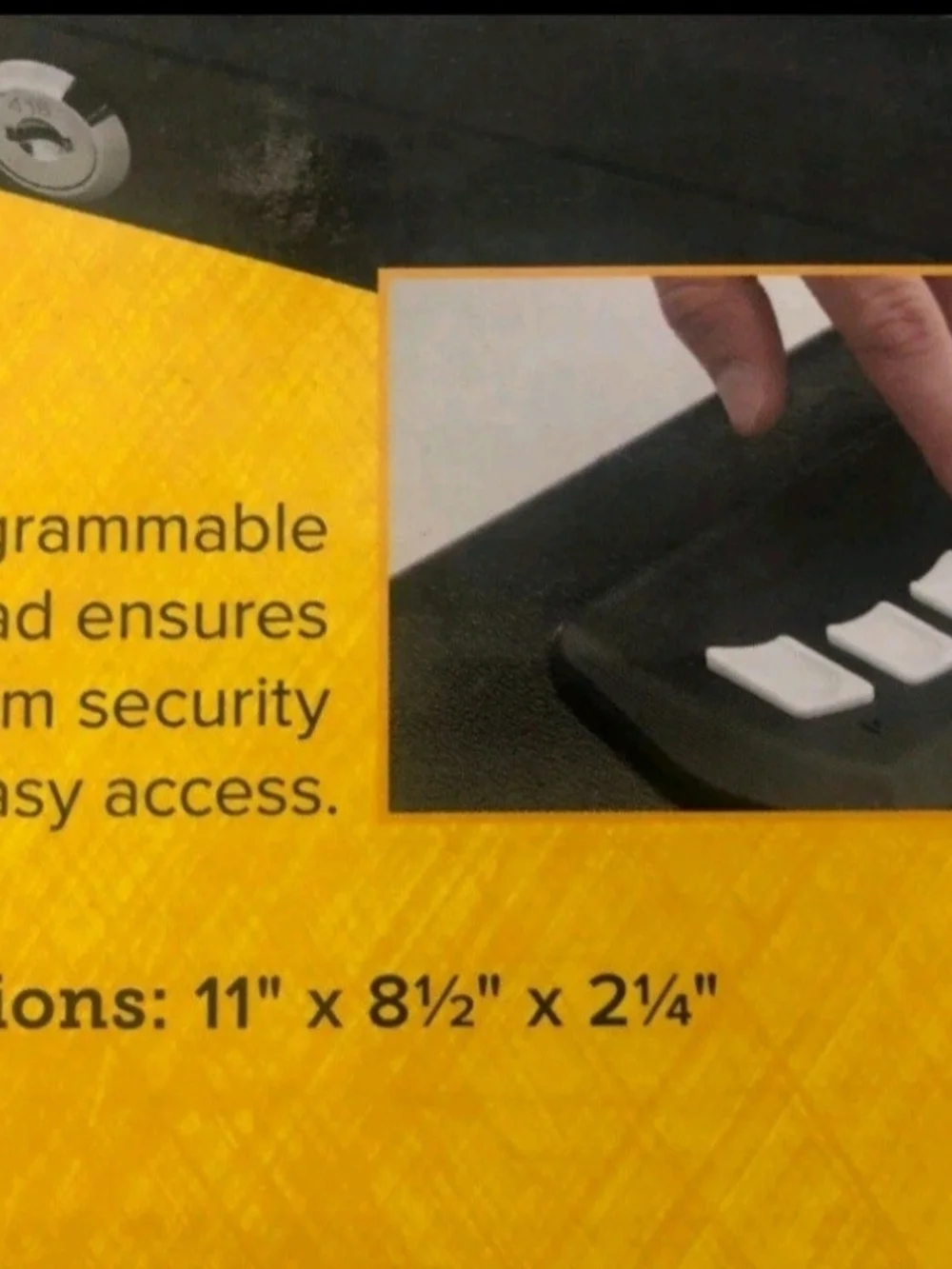 SnapSafe Keypad Vault - Black